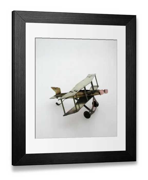 Framed Print : Model of German biplane, WW1 Framed Print : Model of German biplane, WW1