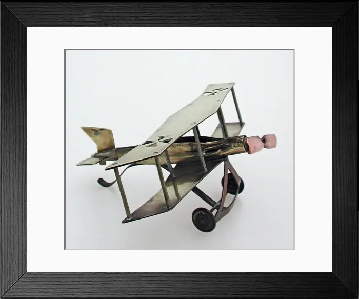 Framed Print : Model of German biplane, WW1 Framed Print : Model of German biplane, WW1