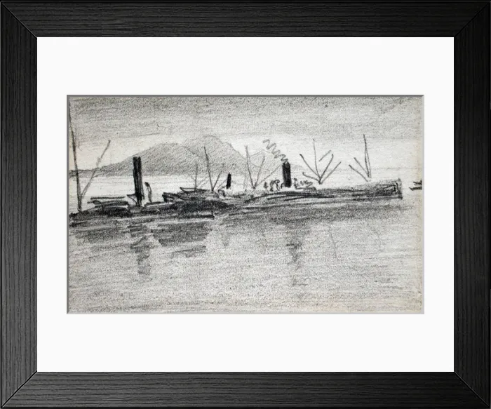 Framed Print : Suvla Bay, Gallipoli, dated August 8th 1915 Framed Print : Suvla Bay, Gallipoli, dated August 8th 1915
