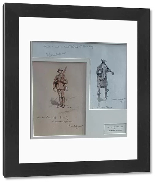 Two drawings of British Tommies