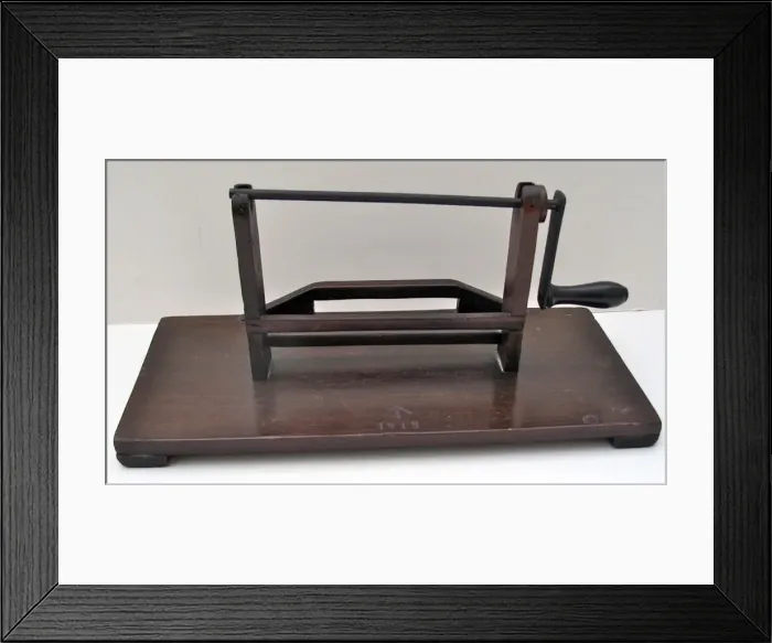 Framed Print : British Army Issue puttee-winding machine Framed Print : British Army Issue puttee-winding machine