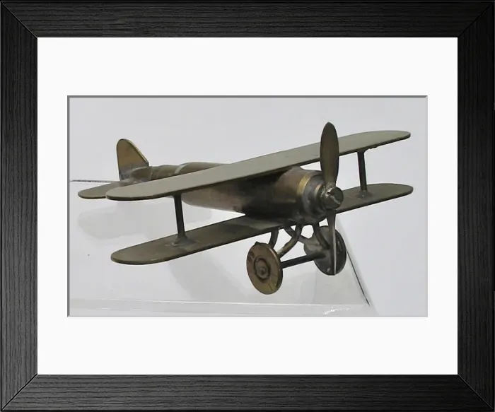 Framed Print : WWI biplane - The fuselage made from a bullet Framed Print : WWI biplane - The fuselage made from a bullet