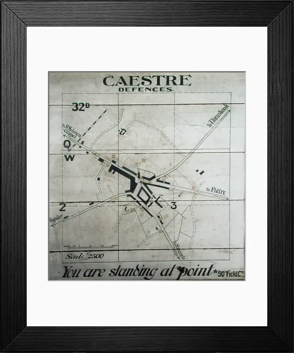 Framed Print : The defences of the village of Caestre Framed Print : The defences of the village of Caestre
