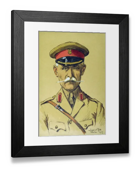 Framed Print : Portrait of a British Army Staff Officer Framed Print : Portrait of a British Army Staff Officer