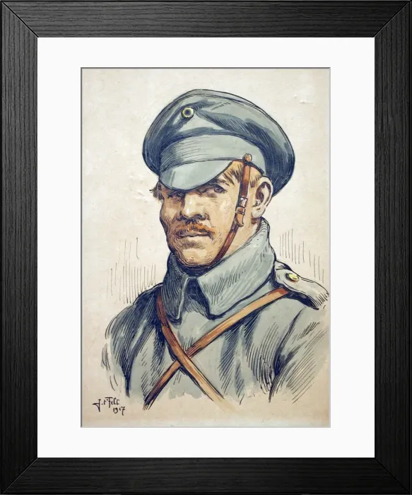 Framed Print : Portrait of a Russian soldier Framed Print : Portrait of a Russian soldier