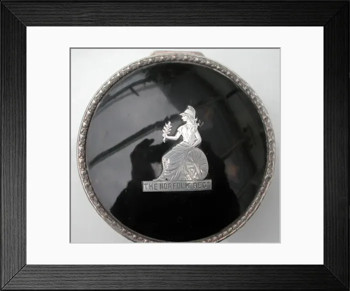 Framed Print : Silver jewellery box with tortoiseshell lid Framed Print : Silver jewellery box with tortoiseshell lid