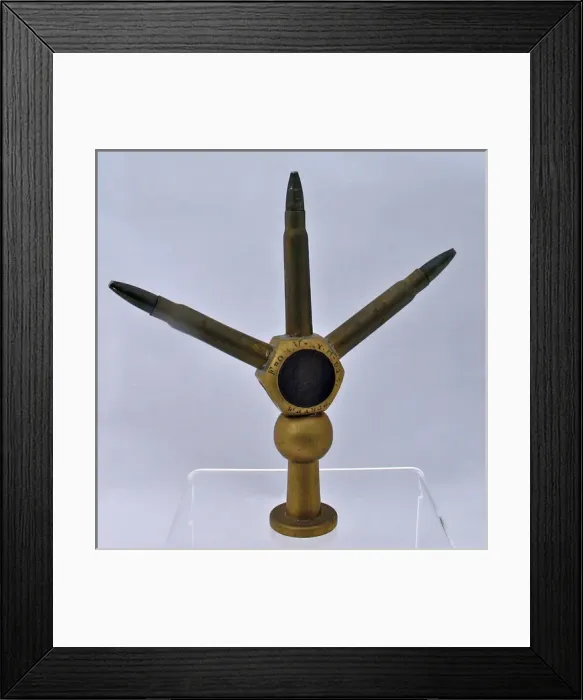 Framed Print : Rifle round ornament Souvenir from Vimy Ridge Framed Print : Rifle round ornament Souvenir from Vimy Ridge
