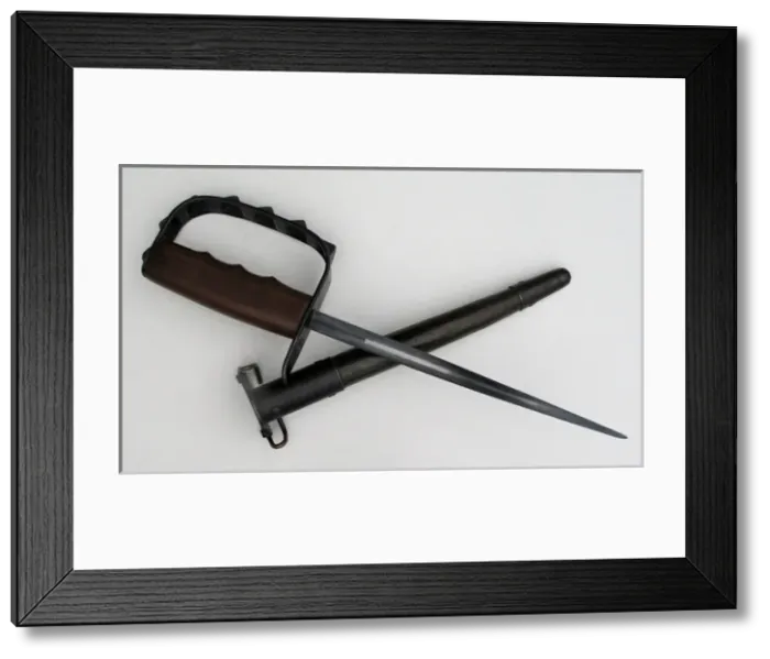 Framed Print : WWI American trench fighting dagger Framed Print : WWI American trench fighting dagger