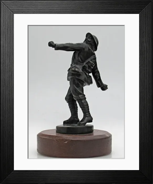 Framed Print : A Bomber Bill car mascot, c 1916 Framed Print : A Bomber Bill car mascot, c 1916