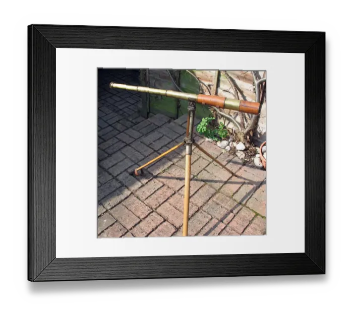 Framed Print : 1916 British Army issue telescope with broad arrow Framed Print : 1916 British Army issue telescope with broad arrow