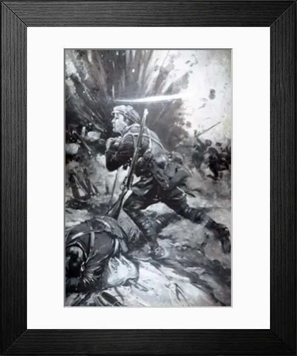 Framed Print : Private W Cheetham bringing up fresh supplies of bombs Framed Print : Private W Cheetham bringing up fresh supplies of bombs