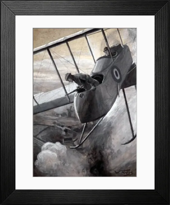 Framed Print : Lt George Ivan Carmichael dropping bombs - Menin Station Framed Print : Lt George Ivan Carmichael dropping bombs - Menin Station