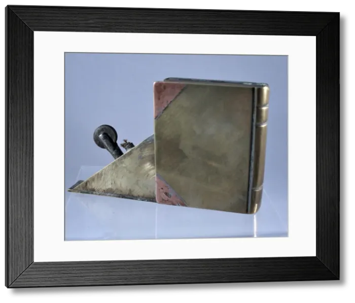 Framed Print : Trench Art lighter in the shape of a book Framed Print : Trench Art lighter in the shape of a book