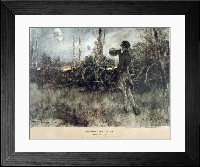 Framed Print : The Gun Line SOS - The Salvo Framed Print : The Gun Line SOS - The Salvo