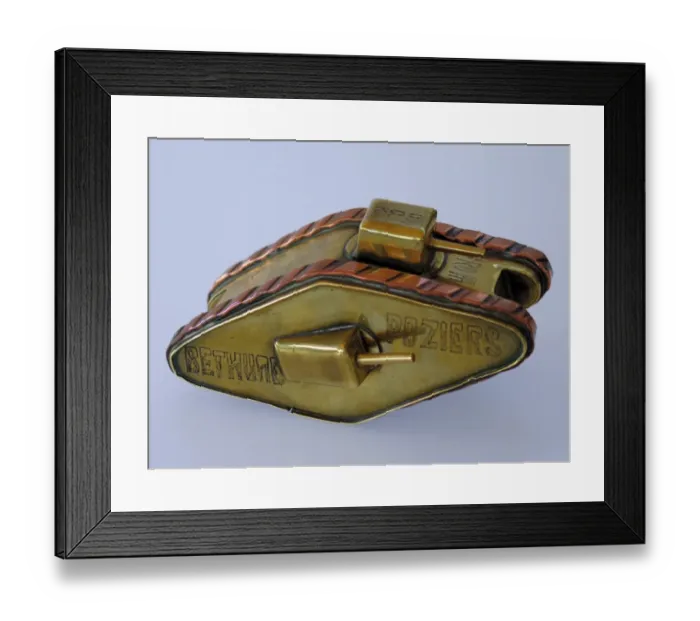 Framed Print : Model of a WWI tank Framed Print : Model of a WWI tank