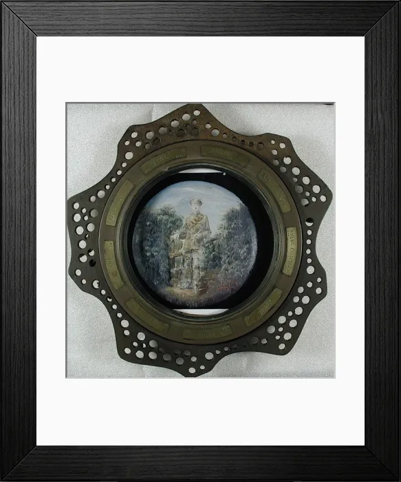 Framed Print : Quintagonal WWI photo frame Framed Print : Quintagonal WWI photo frame