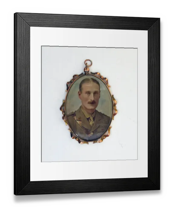 Framed Print : Miniature - Officer of the Worcestershire Regiment Framed Print : Miniature - Officer of the Worcestershire Regiment