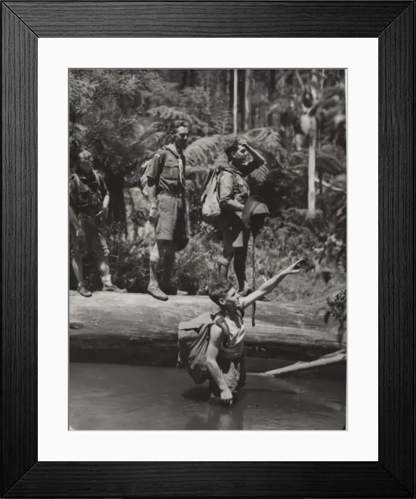 Framed Print : Scouts exploring the bush, Australia Framed Print : Scouts exploring the bush, Australia