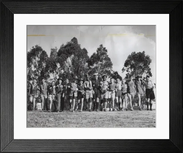 Framed Print : Scouts on a jamboree in Australia Framed Print : Scouts on a jamboree in Australia