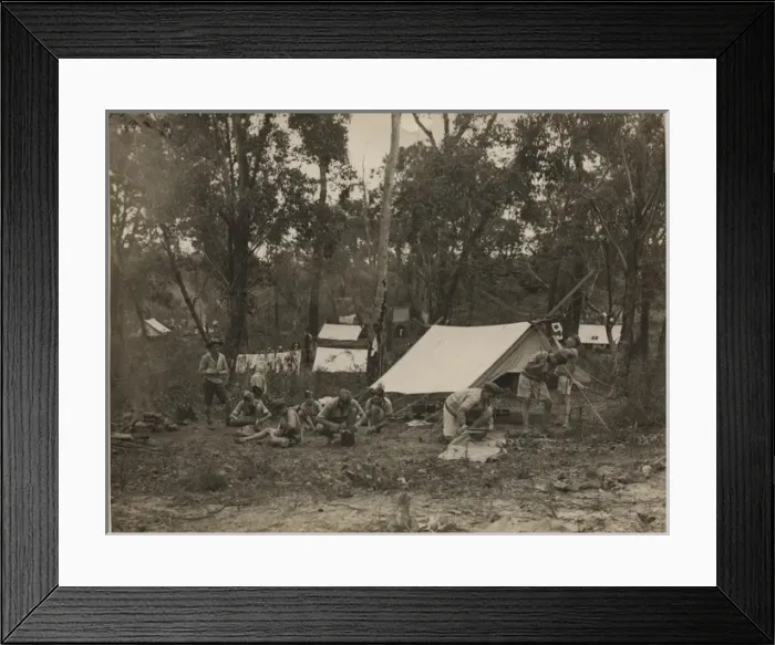Framed Print : Scouts camping in Australia Framed Print : Scouts camping in Australia