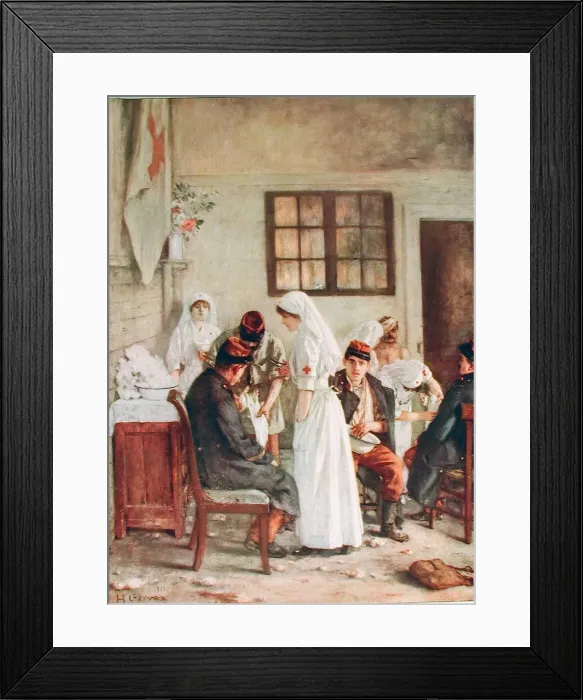 Framed Print : Stationary hospital at Poitiers, 1915 Framed Print : Stationary hospital at Poitiers, 1915