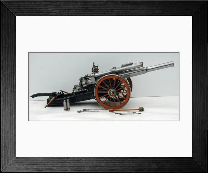 Framed Print : WWI British 60 Pounder Breach Loading Mark 1 Field Gun Framed Print : WWI British 60 Pounder Breach Loading Mark 1 Field Gun