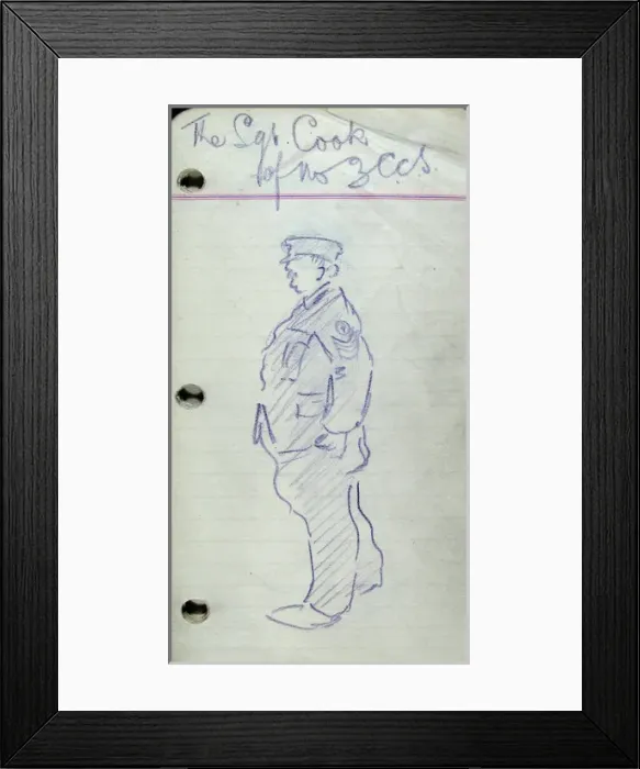 Framed Print : The Sgt Cook of No 3 CCS Framed Print : The Sgt Cook of No 3 CCS