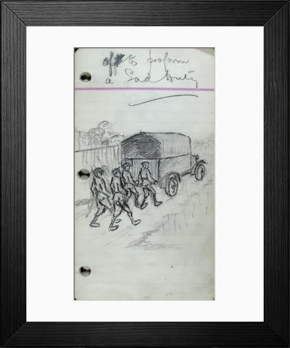 Framed Print : Off to perform a sad duty A burial party Framed Print : Off to perform a sad duty A burial party