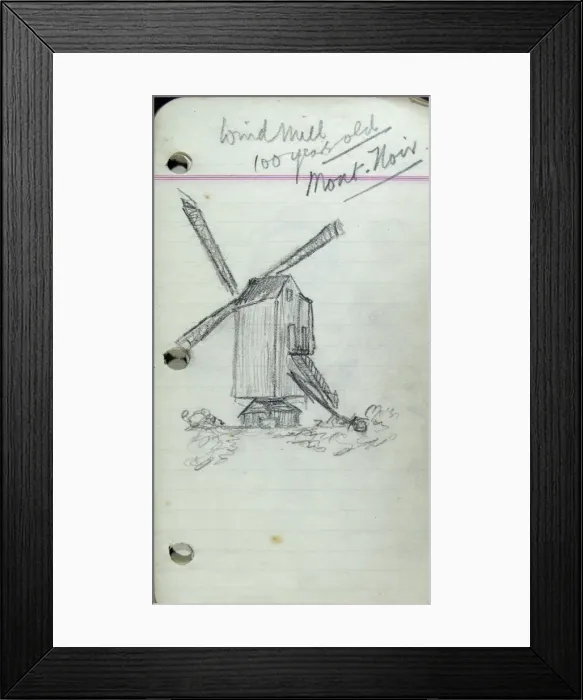 Framed Print : Windmill - 100 years old, Mont Noir Framed Print : Windmill - 100 years old, Mont Noir