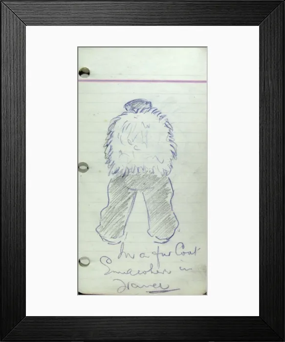 Framed Print : In a fur coat Somewhere in France Framed Print : In a fur coat Somewhere in France