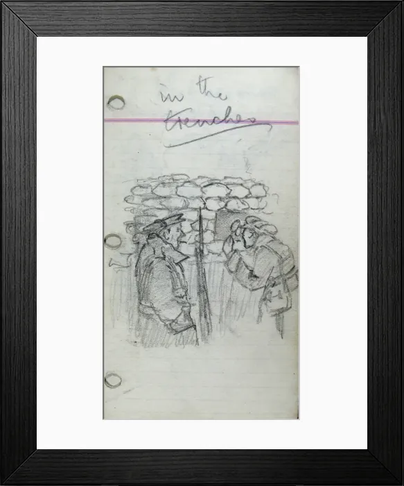 Framed Print : In the trenches Framed Print : In the trenches