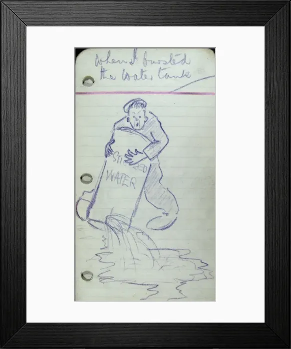 Framed Print : When I bursted the water tank Framed Print : When I bursted the water tank