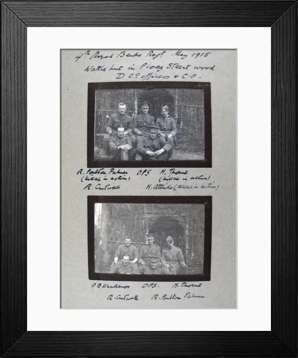 Framed Print : WWI album of Lieutenant-Colonel P Syrcold Framed Print : WWI album of Lieutenant-Colonel P Syrcold