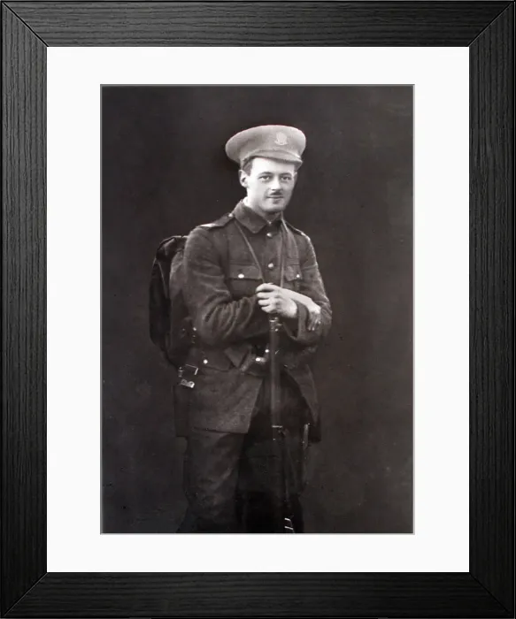 Framed Print : Portrait of a British Tommy Framed Print : Portrait of a British Tommy