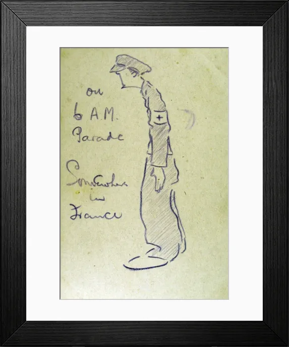 Framed Print : On 6 a m Parade Somewhere in France Framed Print : On 6 a m Parade Somewhere in France