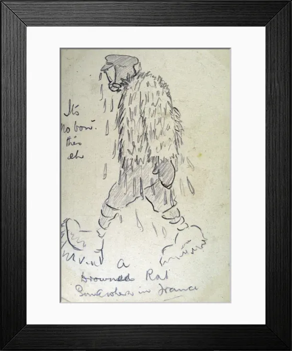 Framed Print : A drowned rat Somewhere in France Framed Print : A drowned rat Somewhere in France