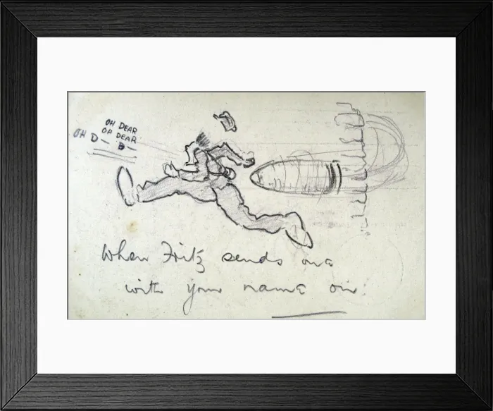 Framed Print : When Fritz sends one with your name on it Framed Print : When Fritz sends one with your name on it