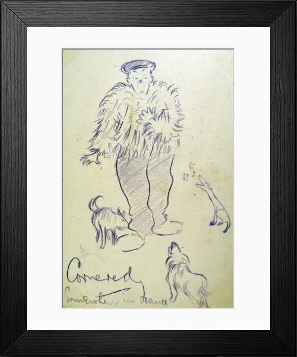 Framed Print : Cornered Somewhere in France Framed Print : Cornered Somewhere in France
