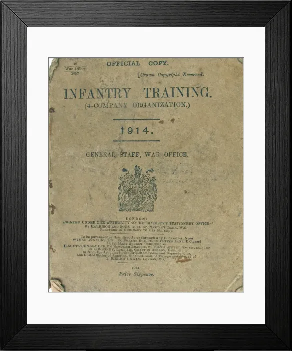 Framed Print : INFANTRY TRAINING (4-Company Organization) Framed Print : INFANTRY TRAINING (4-Company Organization)