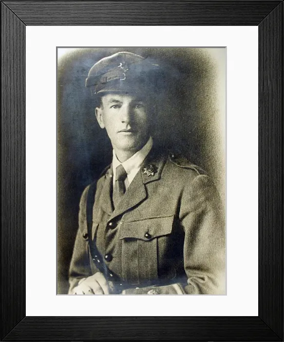 Framed Print : Photographic portrait of Officer of the Devonshire Regiment Framed Print : Photographic portrait of Officer of the Devonshire Regiment