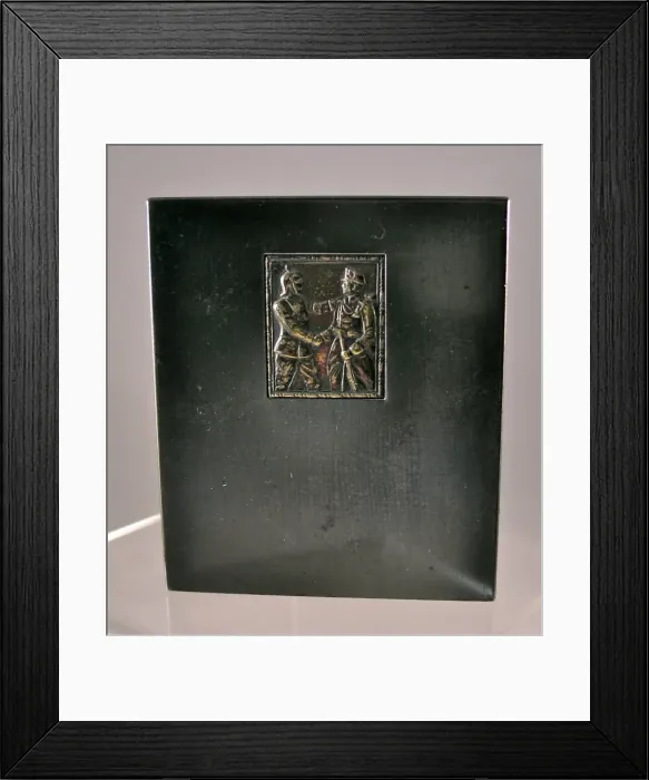 Framed Print : Metal cigarette case - WWI Framed Print : Metal cigarette case - WWI