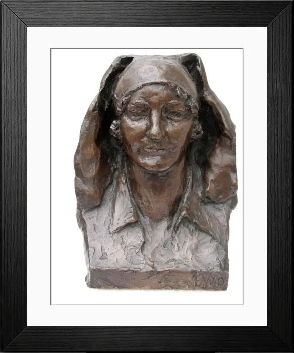 Framed Print : Bust of Nurse Edith Cavell Framed Print : Bust of Nurse Edith Cavell