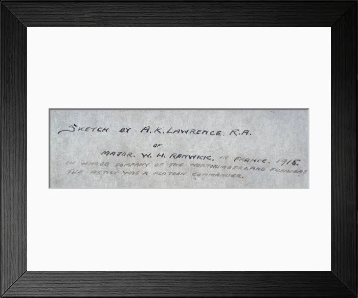 Framed Print : WWI pen and ink and pencil sketches Framed Print : WWI pen and ink and pencil sketches