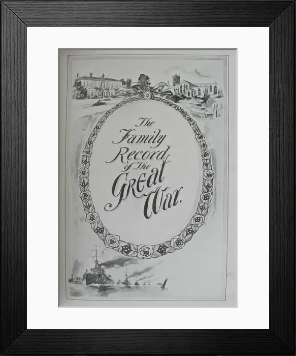 Framed Print : Unused copy of Lloyds Family Album of the Great War Framed Print : Unused copy of Lloyds Family Album of the Great War