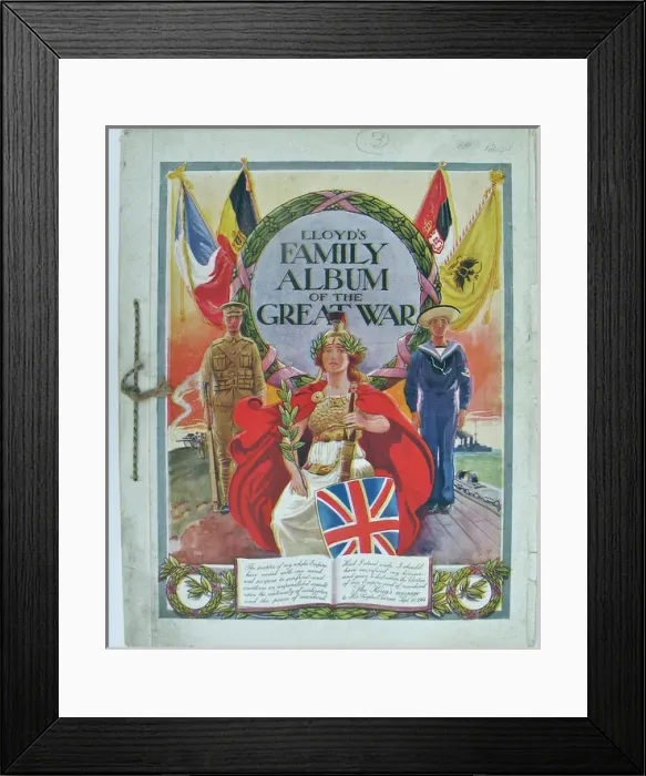 Framed Print : Unused copy of Lloyds Family Album of the Great War Framed Print : Unused copy of Lloyds Family Album of the Great War