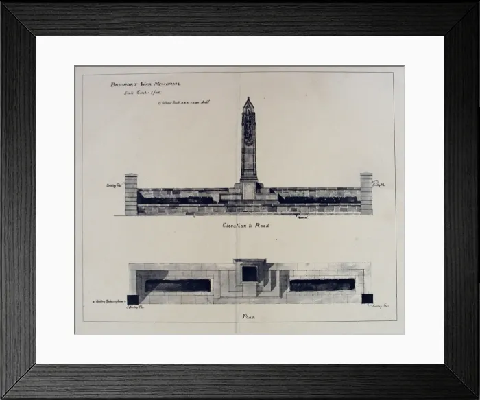 Framed Print : Bridport War Memorial by G Gilbert Scott Framed Print : Bridport War Memorial by G Gilbert Scott