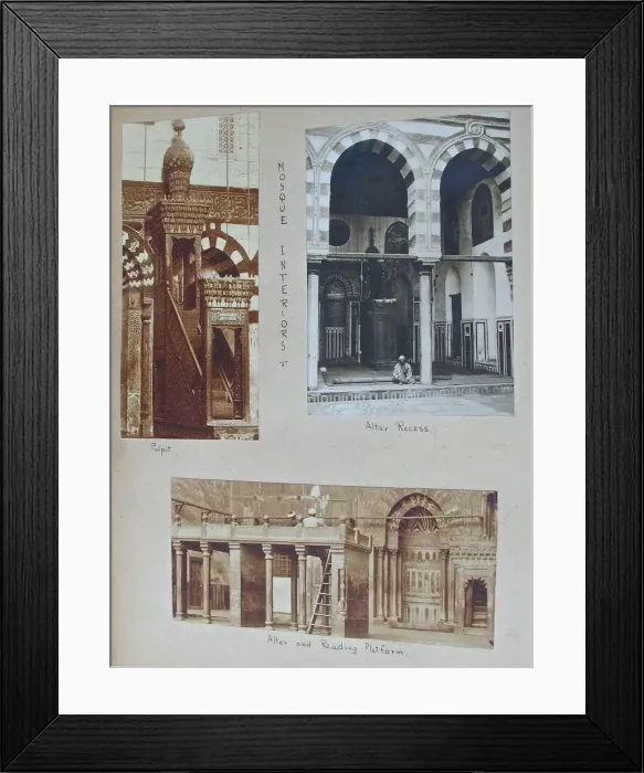 Framed Print : Album - Assorted photos and postcards of Egypt & Palestine Framed Print : Album - Assorted photos and postcards of Egypt & Palestine
