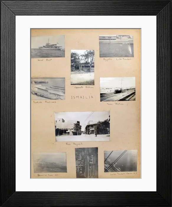 Framed Print : Album - Assorted photos and postcards of Egypt & Palestine Framed Print : Album - Assorted photos and postcards of Egypt & Palestine