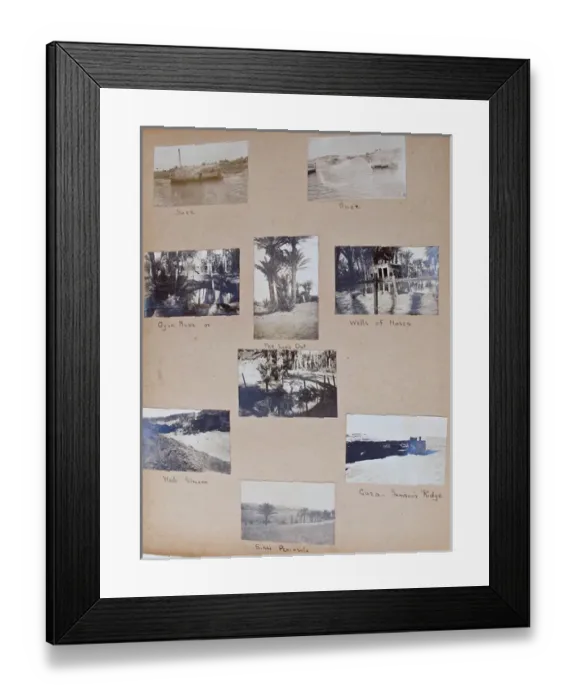 Framed Print : Album - Assorted photos and postcards of Egypt & Palestine Framed Print : Album - Assorted photos and postcards of Egypt & Palestine