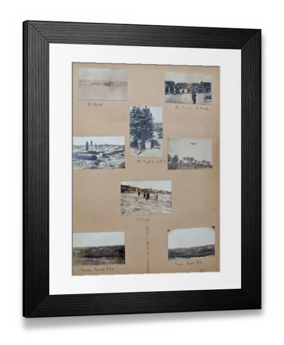 Framed Print : Album - Assorted photos and postcards of Egypt & Palestine Framed Print : Album - Assorted photos and postcards of Egypt & Palestine